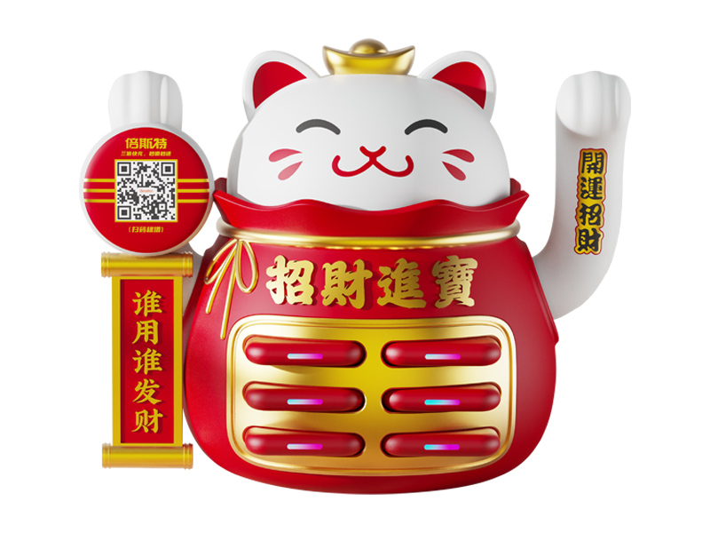 0282招財貓6口柜機